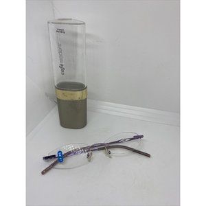 Cafe Readers Women Eyeglasses +1.25 Purple Metal Frames Lightweight Small lenses